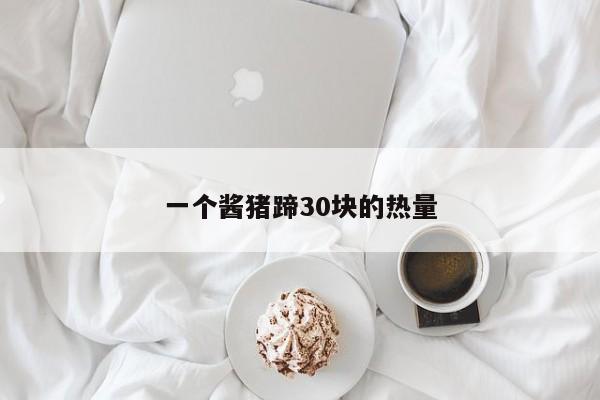 一个酱猪蹄30块的热量